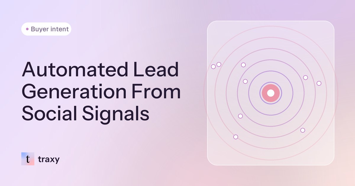 Automated Lead Generation From Social Signals — traxy blog