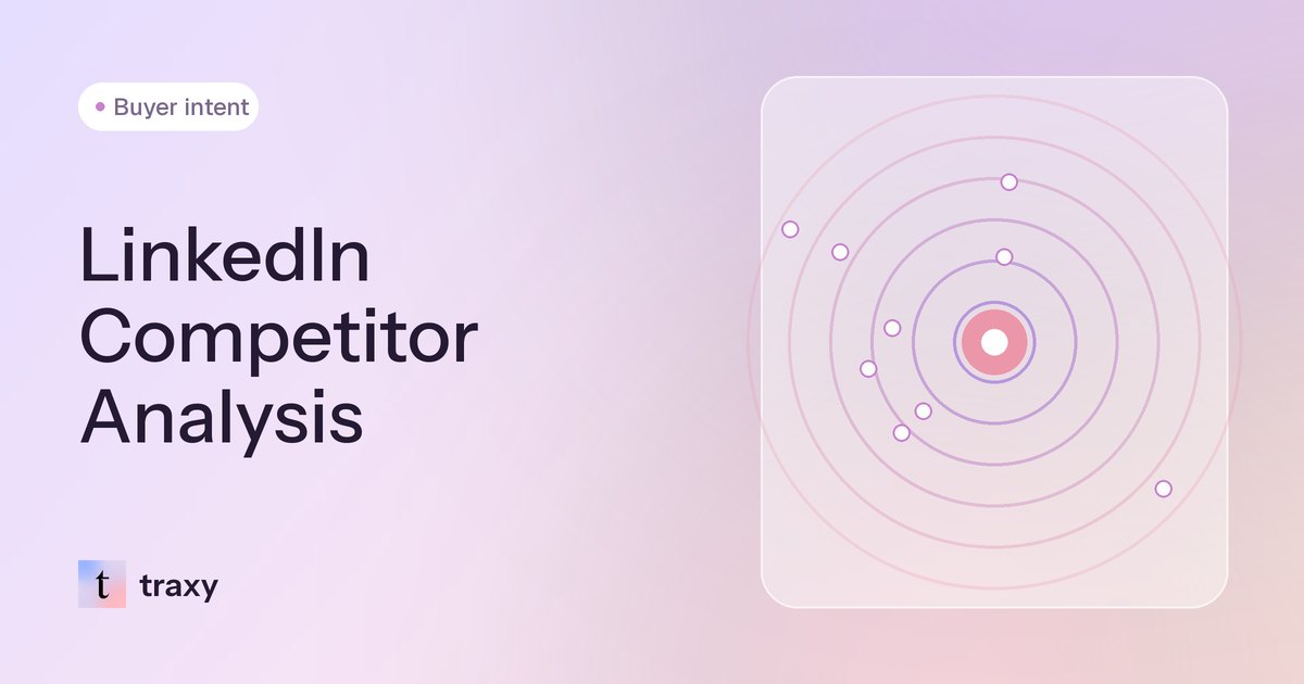 LinkedIn Competitor Analysis (2026): How to Benchmark Competitors & Turn Their Engagers Into Pipeline — traxy blog