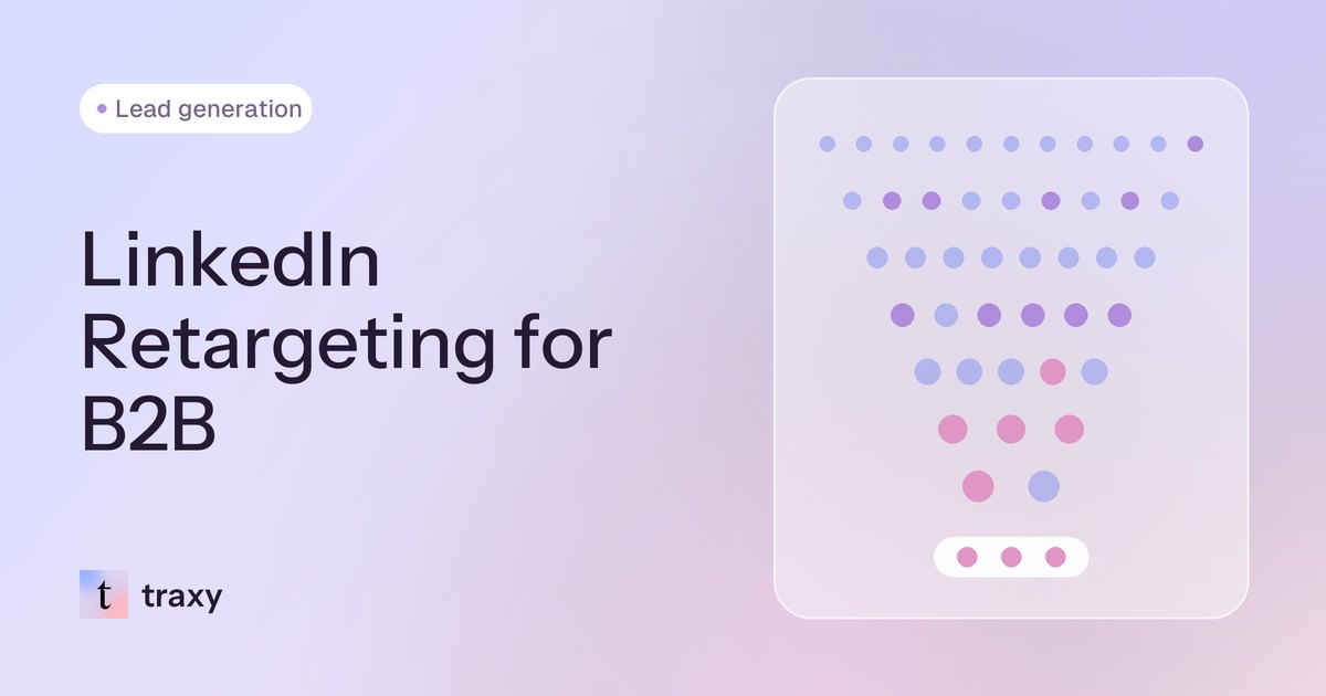 LinkedIn Retargeting for B2B: 2026 Playbook — traxy blog