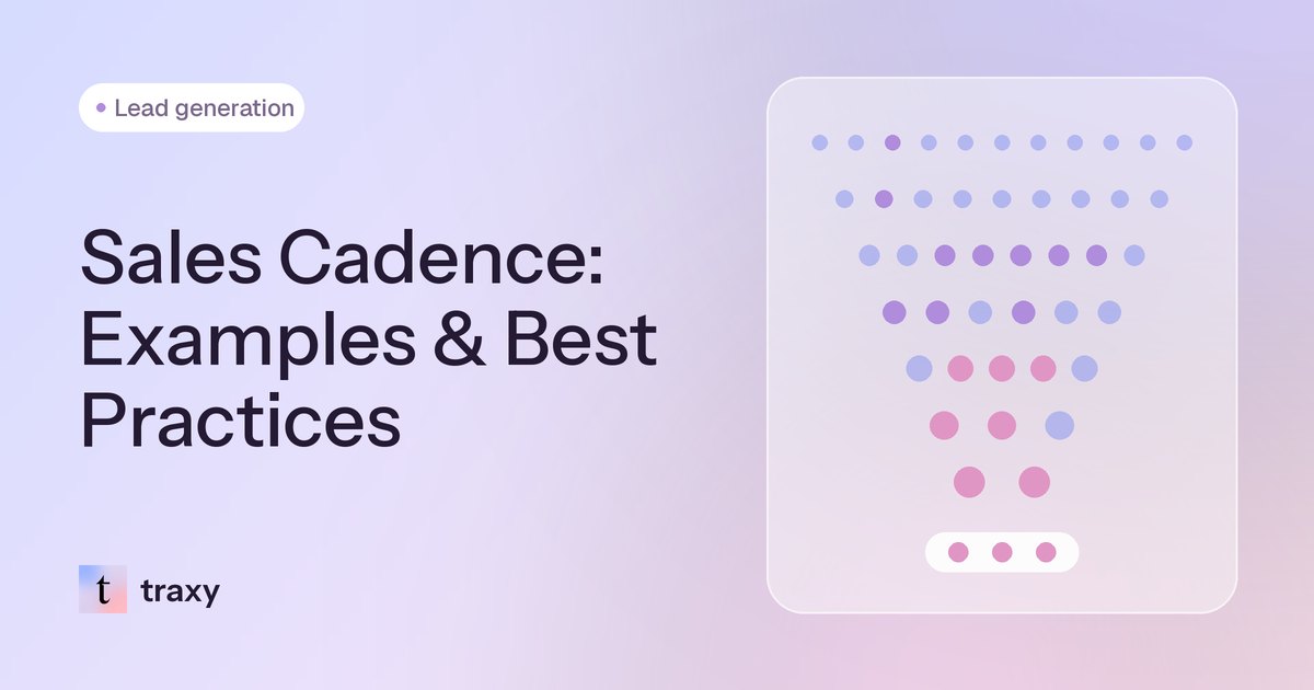 Sales Cadence (2026): What It Is, Multichannel Cadence Examples and How to Time Each Touch to Buying Signals — traxy blog