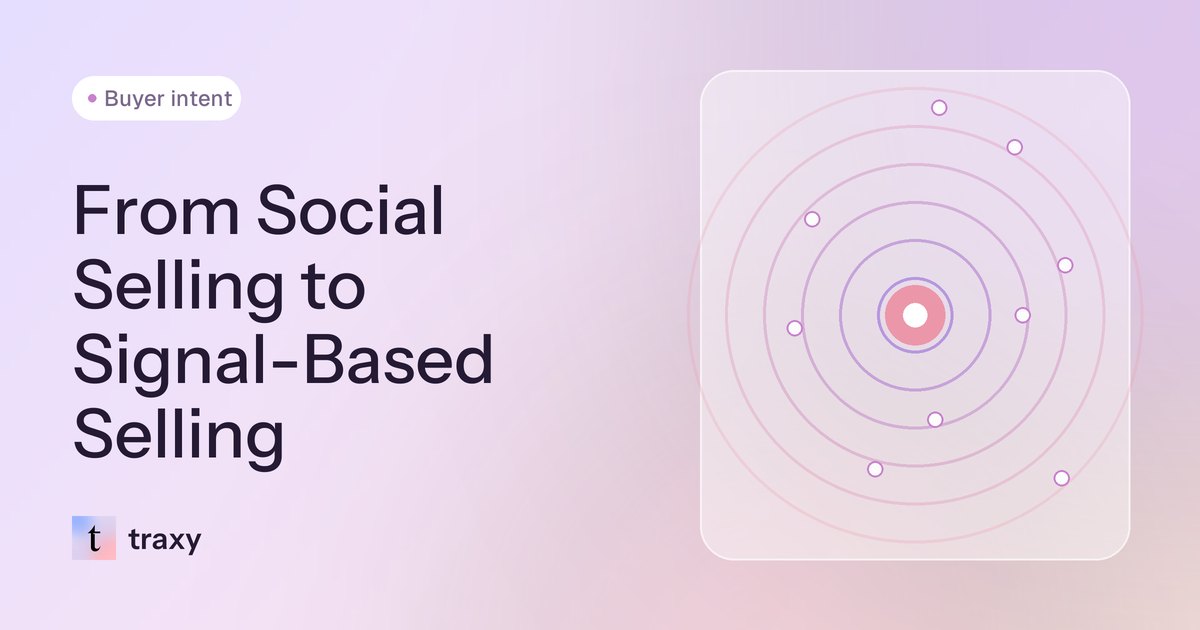 From Social Selling to Signal-Based Selling — traxy blog