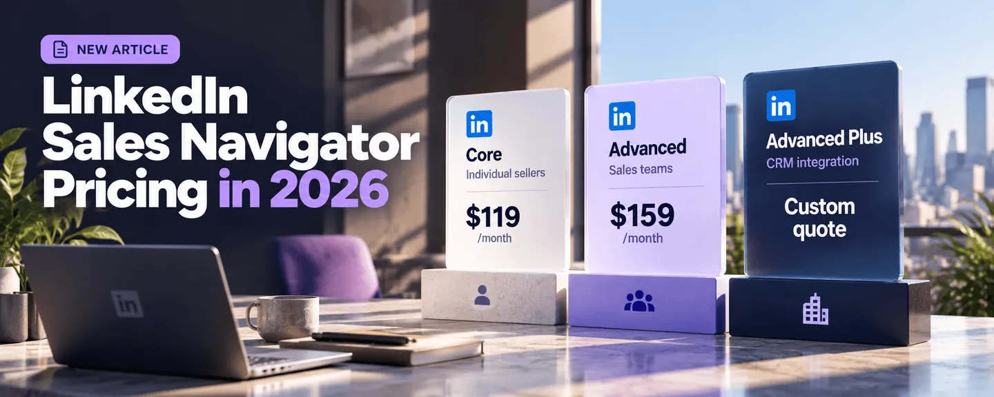 LinkedIn Sales Navigator pricing in 2026: Core $119 per month, Advanced $159 per month, Advanced Plus by custom quote