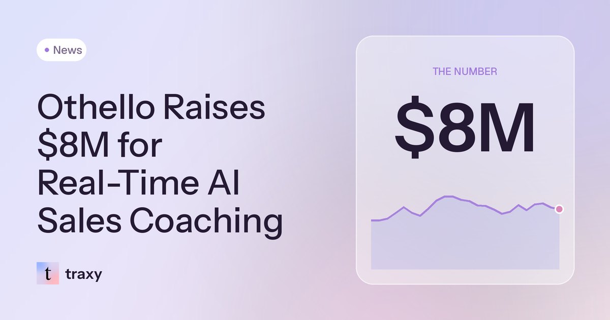 Othello Raises $8M to Coach Sales Reps While the Buyer Is Still on the Call — traxy news